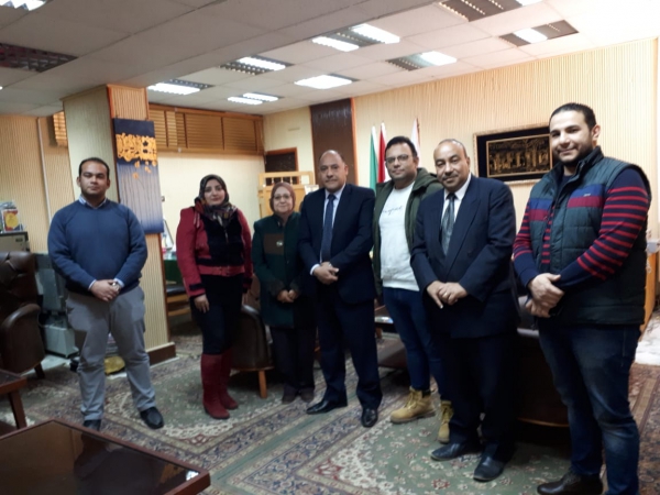 زيارة فريق اللجنه العليا للإختبارات القدرات بأمانة المجلس الأعلى للجامعات لجامعة بنها